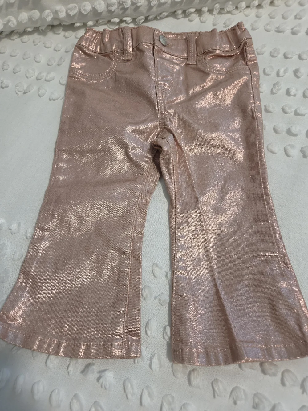 OshKosh B'gosh Girls Metallic Pink Bootcut Jeans